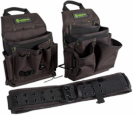 3-Piece Tool Pouch and Belt Combo, Fits Waist 29-46 Inch, Includes 3 Inch Padded Belt