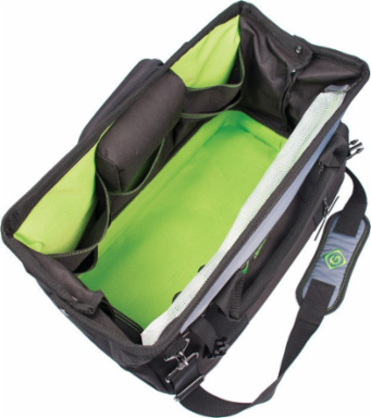 18 Inch Heavy-Duty Multi-Pocket Tool Bag with 19 Pockets and Waterproof Bottom