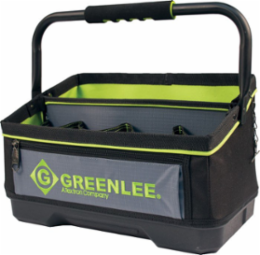 16 Inch Heavy-Duty Open Tool Tote with 19 Pockets and Waterproof Bottom