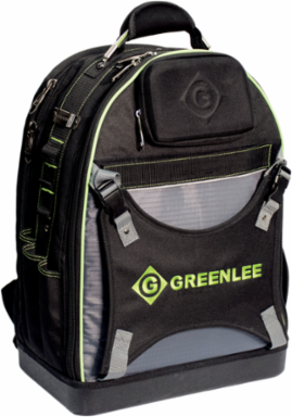 Professional Tool Backpack, 30 Pockets, 20-1/2 Inch Length, Black, Waterproof Base