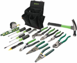 Journeyman's Tool Kit, 17-Piece with 25 FT Tape Measure, 3/16 Inch Screwdrivers