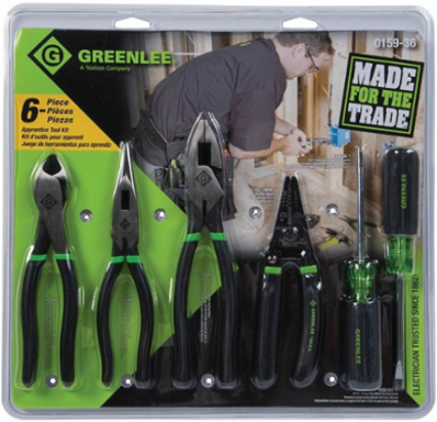 Apprentice 6-Piece Hand Tool Kit, 15.3 x 14.6 x 1.8 Inch, Taiwan