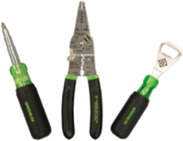 Multi-Purpose Essentials Kit, 3-Piece Includes 11-in-1 Tool & Wire Stripper/Crimper