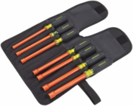 Insulated Nut Drivers Set, 7 Piece Kit, 6 Inch Shank, ASTM F1505, IEC 60900