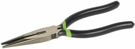 7 Inch Long Nose Side-Cutting Pliers, Chrome Vanadium Steel, Dipped Grip