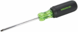 Heavy Duty Square-Recess Tip Driver #1 x 4 Inch, Chrome Plated, Soft Grip