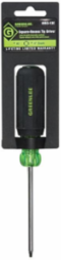 Square-Recess Tip Driver #2 x 4 Inch, Chrome Plated, Soft Grip