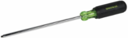 Square-Recess Tip Driver #2 x 8 Inch, Chrome Plated, Heavy Duty, 11-3/4 Inch Overall Length