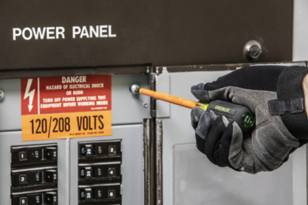 Insulated Screwdriver #1 x 6 Inch, 1000V Rated, Black Phosphate Tip