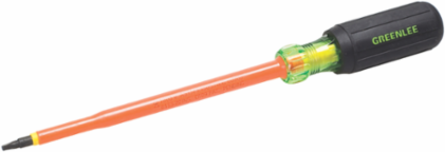 Insulated Screwdriver #1 x 6 Inch, 1000V Rated, Black Phosphate Tip