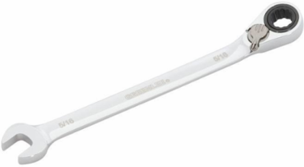Combination Ratcheting Wrench 5/16 Inch, Polished Chrome Finish, Durable Design