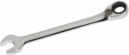 Combination Ratcheting Wrench 11/16 Inch, Polished Chrome, 9-1/16 Inch Length