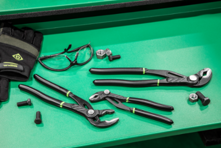 8 Inch Push Button Water Pump Pliers, Double-Dipped Vinyl Handles