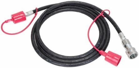 Hydraulic Hose Assembly 1/4 Inch x 10 Foot with 3/8 Inch Couplers