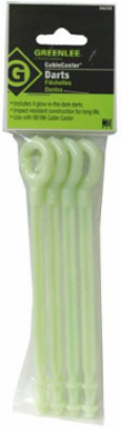 CableCaster® Replacement Darts - Aerodynamic Glow-in-the-Dark, Pack of Four
