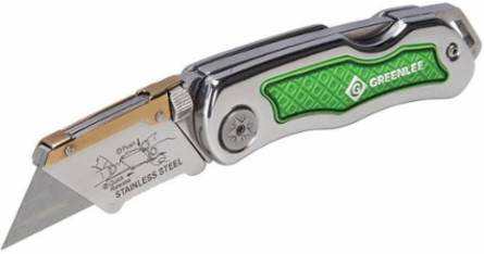 Folding Utility Knife with 8.9 Inch Length and Retractable Serrated Blade