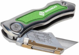 Folding Utility Knife with 8.9 Inch Length and Retractable Serrated Blade