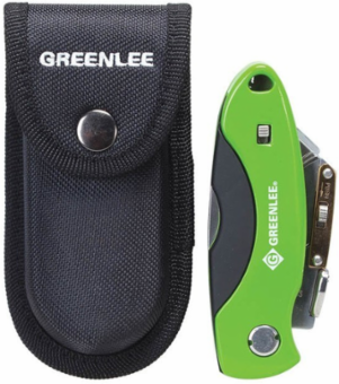 Heavy-Duty Folding Utility Knife 5 Blades, 8.9 Inch Length, Aluminum Housing