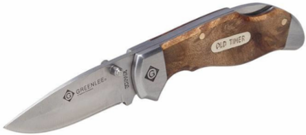Folding Drop Point Pocket Knife, 2-1/4 Inch Blade, Desert Ironwood Handle