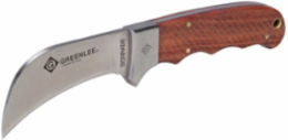 Hawkbill Fixed Blade Knife with 3 Inch Blade, Rosewood Handle and Nylon Sheath