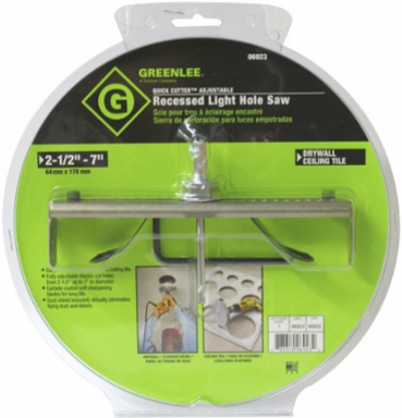 Quick Cutter Recessed Hole Saw 2-1/2 to 7 Inch Adjustable Cuts