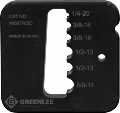 T-Rod Shearing Dies for Shear 30T, 1/4"-5/8" Sizes, Tool Steel, 3/4" Thickness