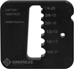 T-Rod Shearing Dies for Shear 30T, 1/4"-5/8" Sizes, Tool Steel, 3/4" Thickness