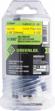 E-Z Bore® Self-Feed Bit 2-1/8 Inch, 5 Inch Length, Quick Change Shank