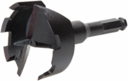 E-Z Bore® Self-Feed Wood Boring Bit 2-9/16 Inch, 7/16 Inch Hex Shank, 5 Inch Length