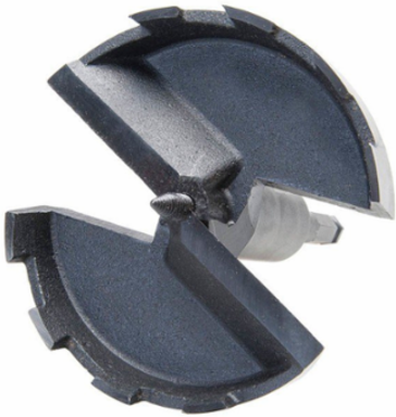 E-Z Bore® Self-Feed Wood Boring Bit 4-5/8 Inch Diameter, 6-1/4 Inch Length, 7/16 Inch Hex Shank