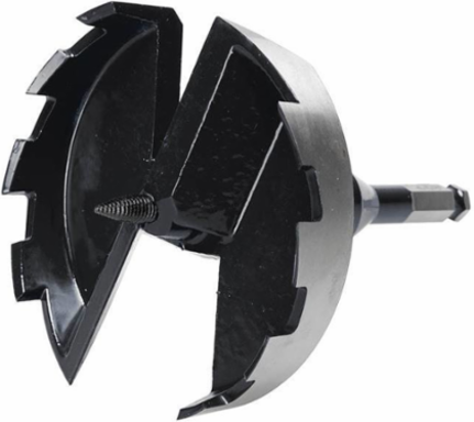E-Z Bore® Self-Feed Wood Boring Bit 4-5/8 Inch Diameter, 6-1/4 Inch Length, 7/16 Inch Hex Shank