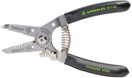 Stainless Steel Wire Stripper & Cutter, 6 Inch, 16-26 AWG Capacity, Manual