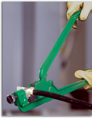 Manual Crimper, 22-3/8 Inch Length, 8 AWG - 250 kcmil Copper & 8 AWG - 4/0 kcmil Aluminum Capacity