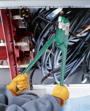 Manual Crimper, 22-3/8 Inch Length, 8 AWG - 250 kcmil Copper & 8 AWG - 4/0 kcmil Aluminum Capacity