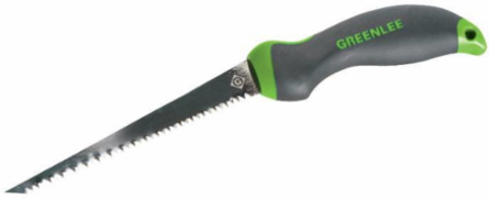 6 Inch Keyhole Saw, Ergonomic Handle, Hardened Steel Blade, Clog-Free Teeth