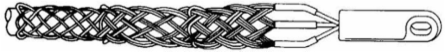 Multiple Strength Basket-Type Pull Grip, Cable Size .25 - .49 Inch, Rotating Forged Eye