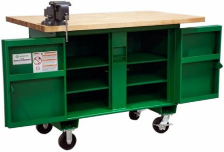 Training Center Box 36 Inch x 48 Inch Mobile Workbench, 16 Gauge Steel, 20 CU-FT Capacity