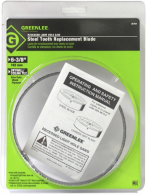6-3/8 Inch Replacement Blade for Recessed Lighting Hole Saws