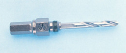 7/16 Inch Hex Hole Saw Arbor - High Speed Steel Pilot, 1/2 Inch Minimum Chuck Size
