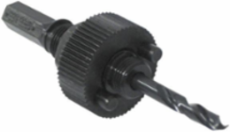 1/2 Inch Shank Hex Hole Saw Arbor, 7/16 Inch Diameter, High Speed Steel Pilot Drill