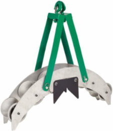 24 Inch Conveyor Sheave with 6 Aluminum Sheave Wheels, 4000 Lb Capacity