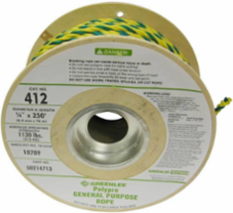 1/4 Inch x 250 Foot Polypro General Purpose Rope, Grit 1130 LB, Weather Resistant