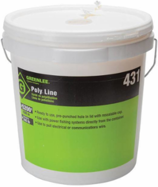 2-Ply 5200 ft Yellow Spiral Wrap Twine, Grit 240 LB Average Breaking Strength