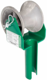 Cable Pulling Feeding Sheave for 2-1/2 Inch Conduit, 5 Inch Wide Alloy Sheave