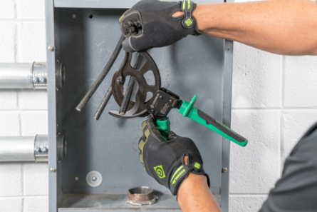 Ratchet Cable Cutter 2 Inch Jaw Size, 11 Inch Length, Cushioned Grip