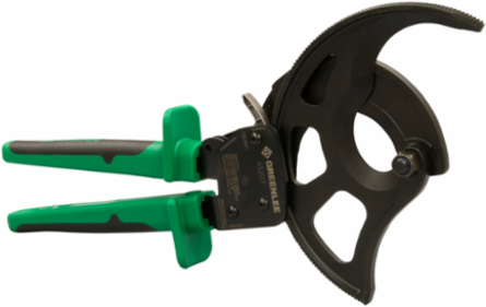 Ratchet Cable Cutter 2 Inch Jaw Size, 11 Inch Length, Cushioned Grip