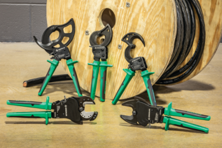 Flip-Top Ratchet ACSR Cutter, 1.5 Inch, 10.25 Inch Height, Hand Powered, 1.3 LB