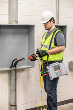 Megohmmeter 5kV Insulation Tester with LCD Display and Carrying Case
