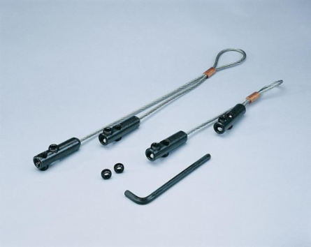 Set Screw Clamp Pulling Grip Set for 2 Inch Conduit, 6500 Lb Capacity, Round Shape