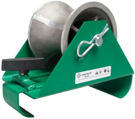 Quick Adjust Sheave Tray, 100 lb Capacity, Fits 20" Tray Rung Spacing, 4.5" Cable